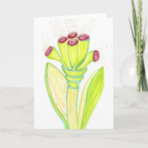 Fantasy Flower Wenskaart Kaart