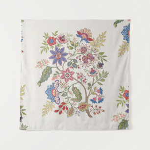 Fantasy flowers in retro, vinto, jasme, jinoban wandkleed