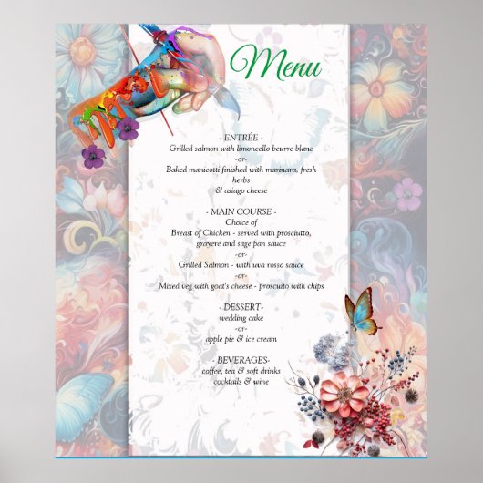 Fantasy Flowers uiten de vreugde van de natuur. Poster (Voorkant)