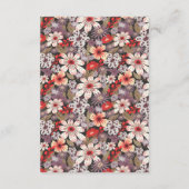 Fantasy Flowers - wedding enclosure card Informatiekaartje (Achterkant)