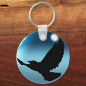 Fantasy Flying Crow & Orb Sleutelhanger of Rits-pu (Voorkant)