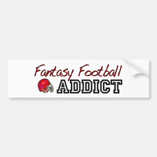 Fantasy Football Addict Bumpersticker (Voorkant)
