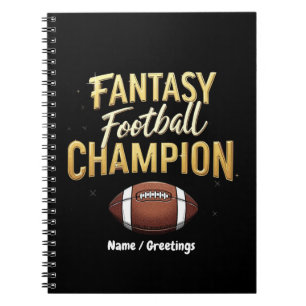 Fantasy Football Champion domineert als een prof Notitieboek