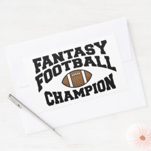 Fantasy Football Champion Rechthoekige Sticker