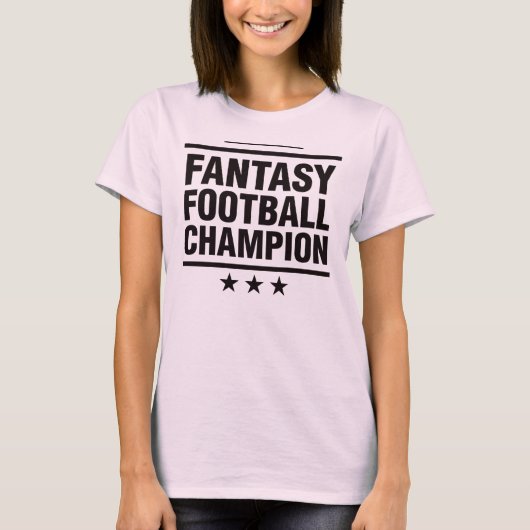 Fantasy Football Champion! T-shirt (Voorkant)