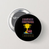 Fantasy Football Champion Trophy Winner Ronde Button 5,7 Cm (Voorkant /achterkant)