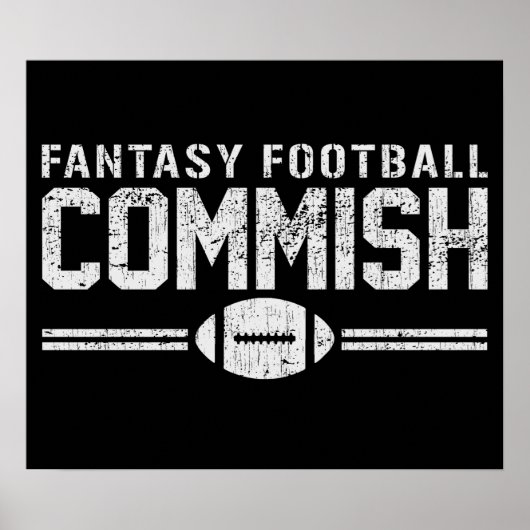 Fantasy Football Commish Poster (Voorkant)