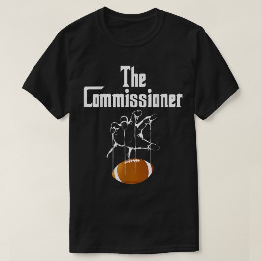 Fantasy Football Commissioner Draft Party Commerce T-shirt (Design voorkant)