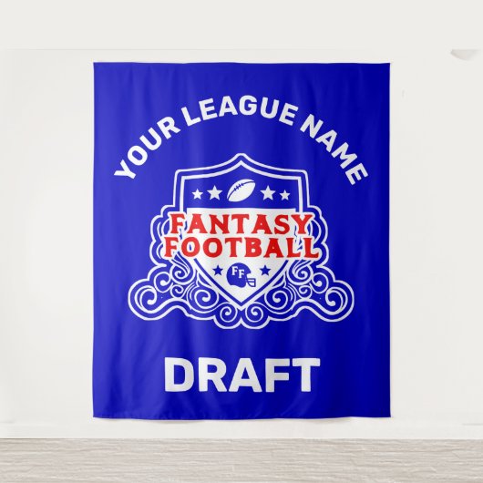 Fantasy Football Draft Emblem Tapestry Wandkleed (Voorkant)