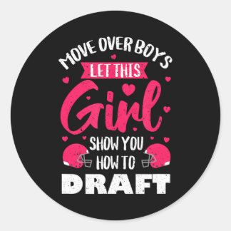 Fantasy Football Draft Party Kit Echt Vrouwen Scha Ronde Sticker