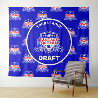Fantasy Football Draft Party Tapestry Wandkleed