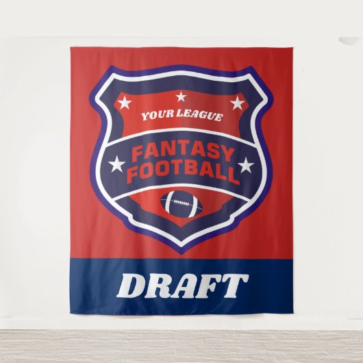 Fantasy Football Draft Shield Wandkleed (Voorkant)