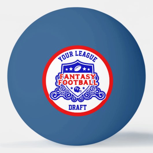 Fantasy Football Emblem Draft Lottery Pingpongballen (Voorkant)