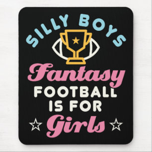 Fantasy Football Is voor Meisjes Grappig FFL Vrouw Muismat