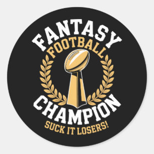 Fantasy Football Kampioen Ronde Sticker