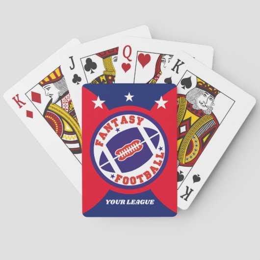 Fantasy Football League Pokerkaarten (Achterkant)