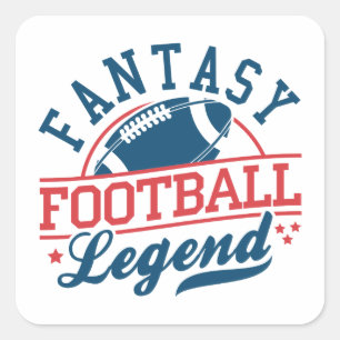 Fantasy Football Legend Vierkante Sticker