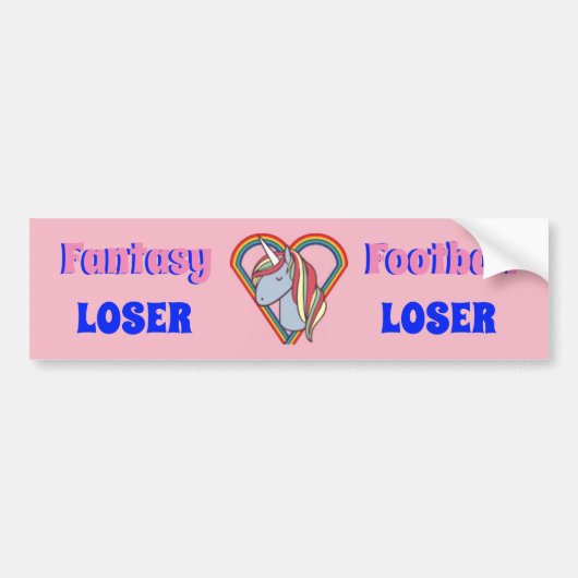 Fantasy Football Loser Bumpersticker (Voorkant)