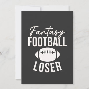 Fantasy Football Loser Football Fantasy Funny Bedankkaart