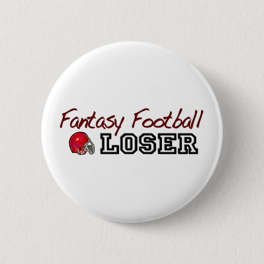 Fantasy Football Loser Ronde Button 5,7 Cm (Voorkant)