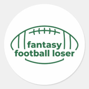 Fantasy Football Loser Ronde Sticker