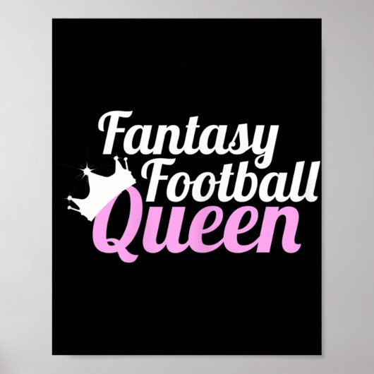 Fantasy Football Queen Fun Poster (Voorkant)