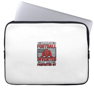 Fantasy Football Vintage Basketbal Vlag T-shirt De Laptop Sleeve