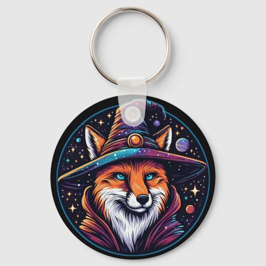 Fantasy Fox - Celestial Wizard Sleutelhanger (Voorkant)