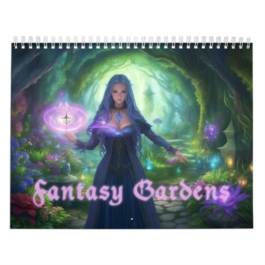 Fantasy Gardens Kalender (Hoes)