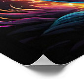 Fantasy gebaseerde elektrische basgitaar poster (Hoek)