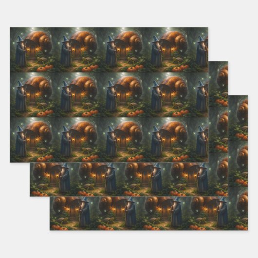 Fantasy gift wrapping paper (Set)