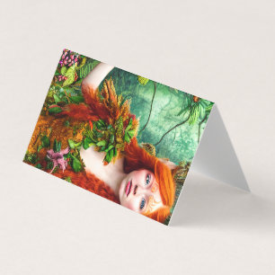 Fantasy Ginger Mannen Fairy Graphic Visitekaartjes