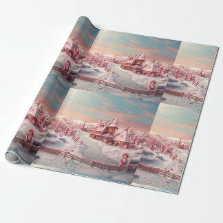 Fantasy Gingerbread Huis met Snoepjes 4 Cadeaupapier