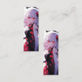 Fantasy Girl Anime Mini Visitekaartje (Voorkant / Achterkant)