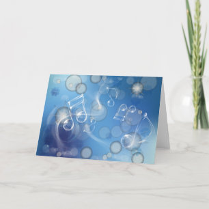 Fantasy Glass Muzieknoten Kaart