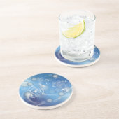 Fantasy Glass Muzieknoten Zandsteen Onderzetter (Zijkant)