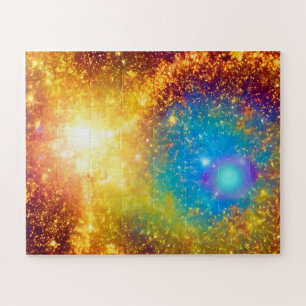 Fantasy Gold en Paarse Supernova Legpuzzel