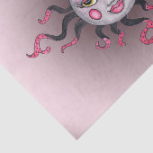 Fantasy Gothic Black Pink Sun Goddess Face Tissuepapier (Detail)