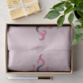 Fantasy Gothic Black Pink Sun Goddess Face Tissuepapier (Geschenk)