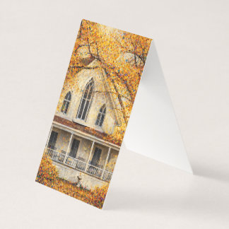 Fantasy Gothic-Revival Carpenter House Folded Card Kaart