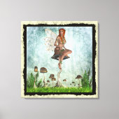 Fantasy Gothic Toadstool Faerie 1 Canvas Afdruk (Voorkant)