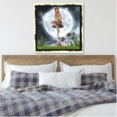 Fantasy Gothic Toadstool Faerie 3 Canvas Afdruk (Insitu (Slaapkamer))