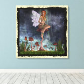 Fantasy Gothic Toadstool Faerie 4 Canvas Afdruk (Insitu (Houten vloer))