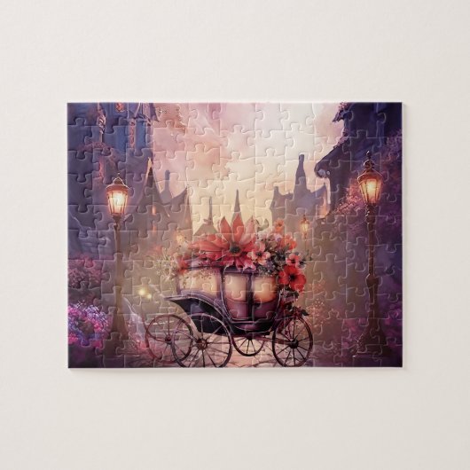Fantasy Gotische Fairy  middeleeuws landschap Legpuzzel (Horizontaal)