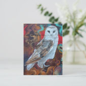 Fantasy Graffiti Snowy Owl Briefkaart (Staand voorkant)