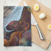 Fantasy Graffiti Snowy Owl Theedoek (Quarter Fold)