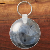 Fantasy Gray Wolf Crystal Ball Magic Animal Sleutelhanger (Voorkant)
