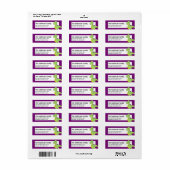 Fantasy Green Dragon Return Address Labels d2 (Full Sheet)