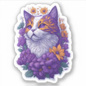 Fantasy harige vrienden: Studio Ghibli stijl Sticker (Voorkant)