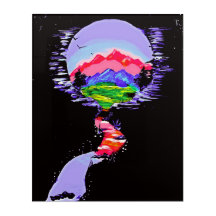 "Fantasy Haven" Acrylhandig schilderen